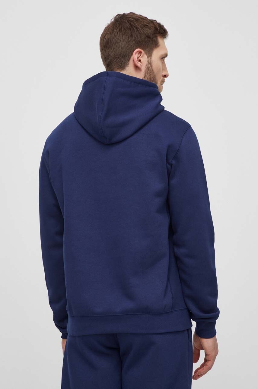 Кофта adidas Originals чоловіча колір синій з капюшоном з принтом