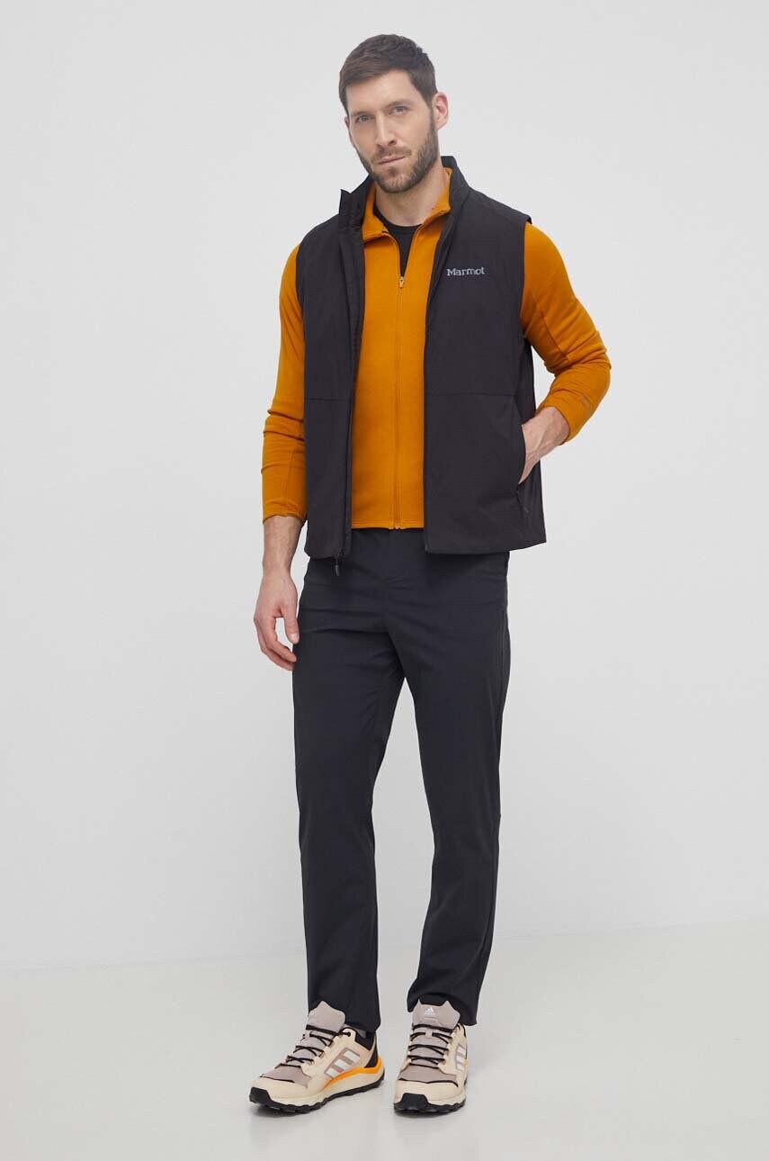 Спортивна кофта Jack Wolfskin Gravex Thermo колір жовтий однотонна 1711581