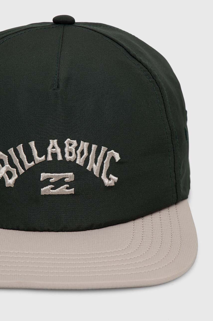 Кепка Billabong колір зелений з аплікацією ABYHA00461
