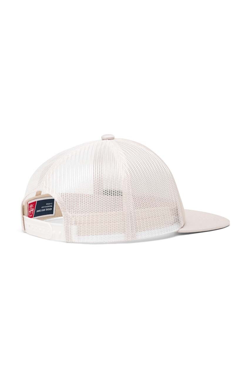 Кепка Herschel Whaler Mesh Cap колір бежевий однотонна