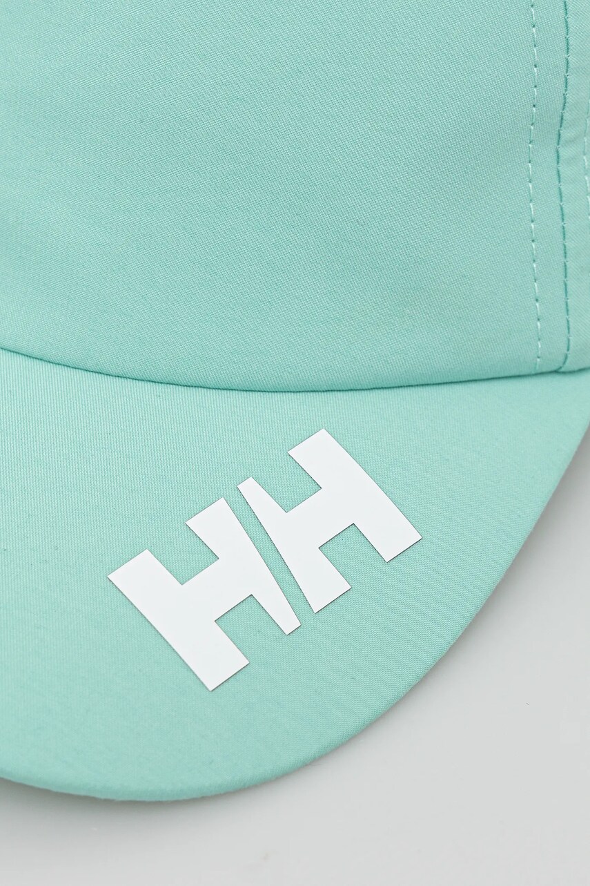 Кепка Helly Hansen колір бірюзовий з принтом