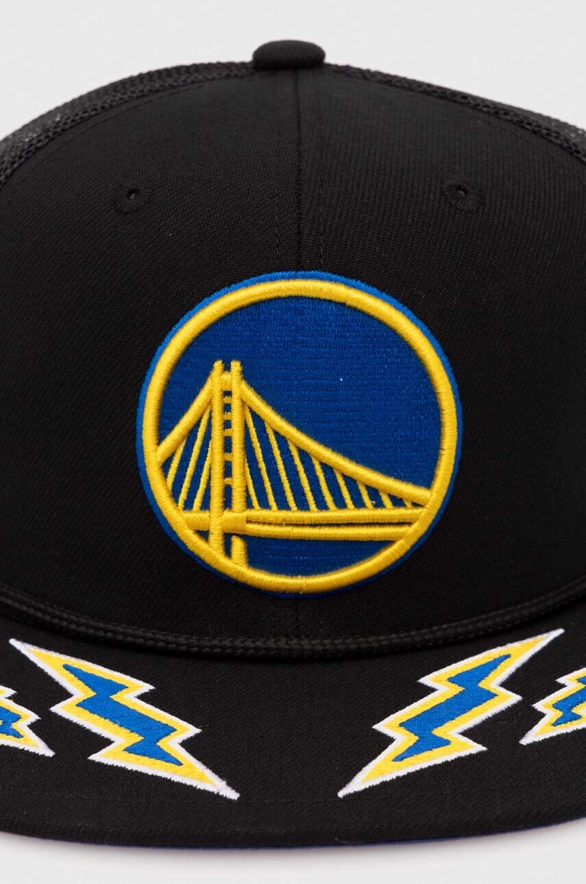 Кепка Mitchell&Ness NBA GOLDEN STATE WARRIORS колір чорний з аплікацією