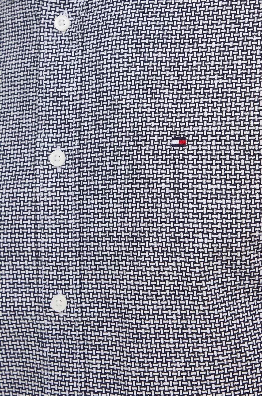 Бавовняна сорочка Tommy Hilfiger чоловіча колір чорний regular комір button-down