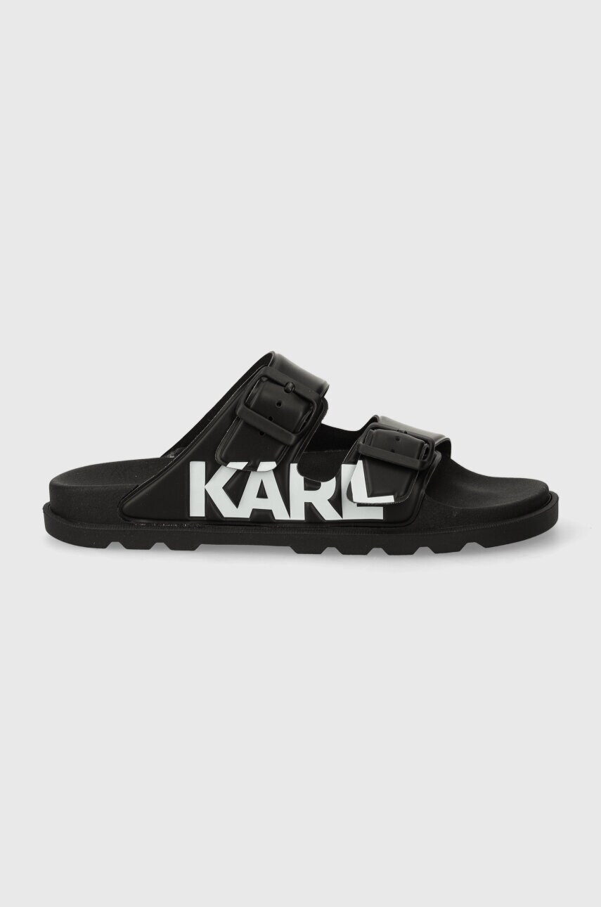 Шльопанці Karl Lagerfeld KONDO TRED жіночі колір чорний KL80978