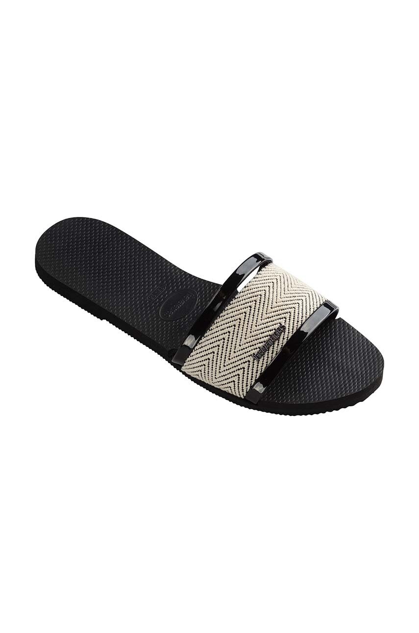 Шльопанці Havaianas YOU TRANCOSO PREMIUM жіночі колір чорний 4146063.0090