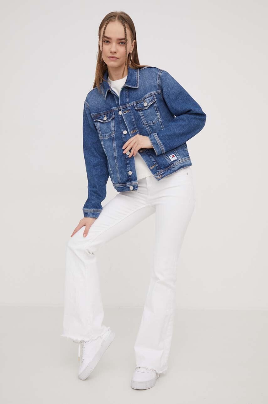 Джинсова куртка Tommy Jeans жіноча перехідна