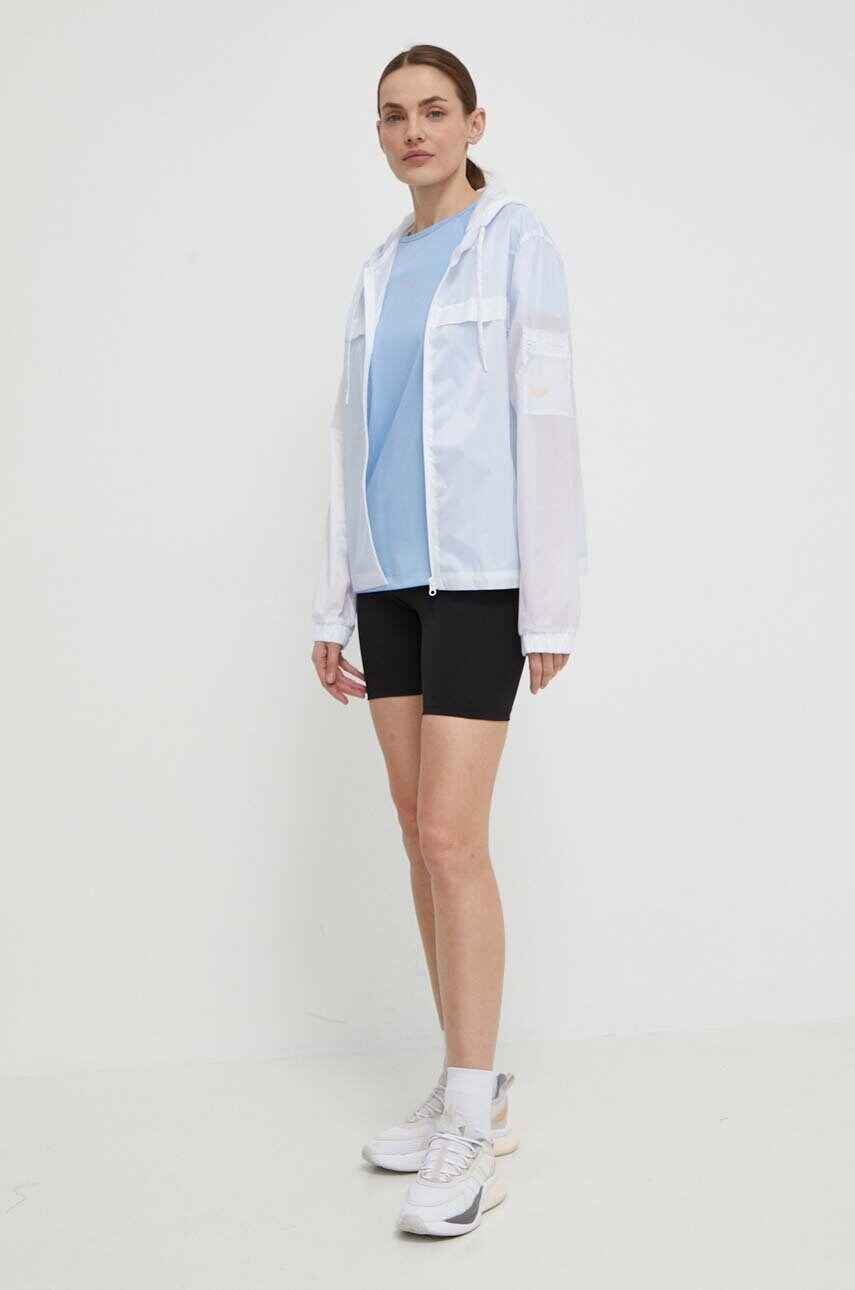 Бігова куртка Roxy Pure Pursuit колір білий перехідна ERJJK03590