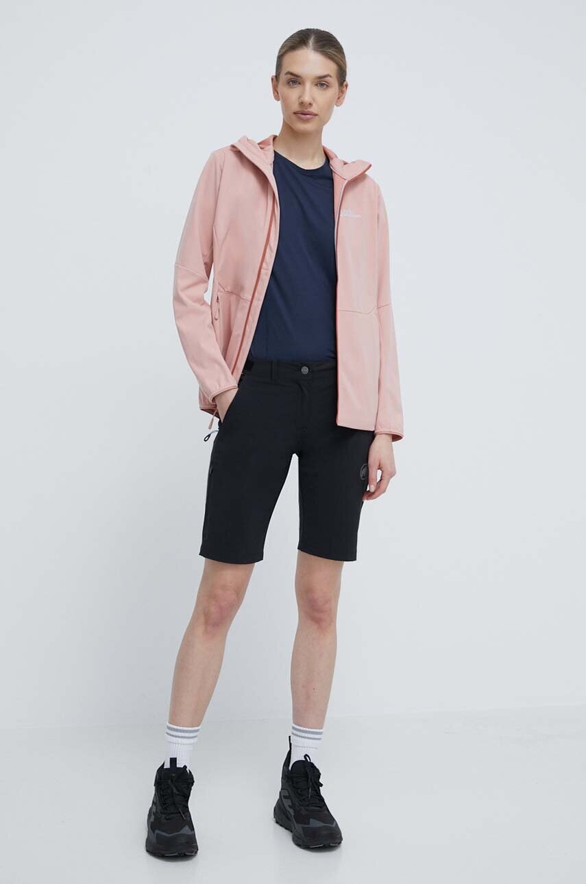 Куртка outdoor Jack Wolfskin Feldberg Hoody колір рожевий 1306863