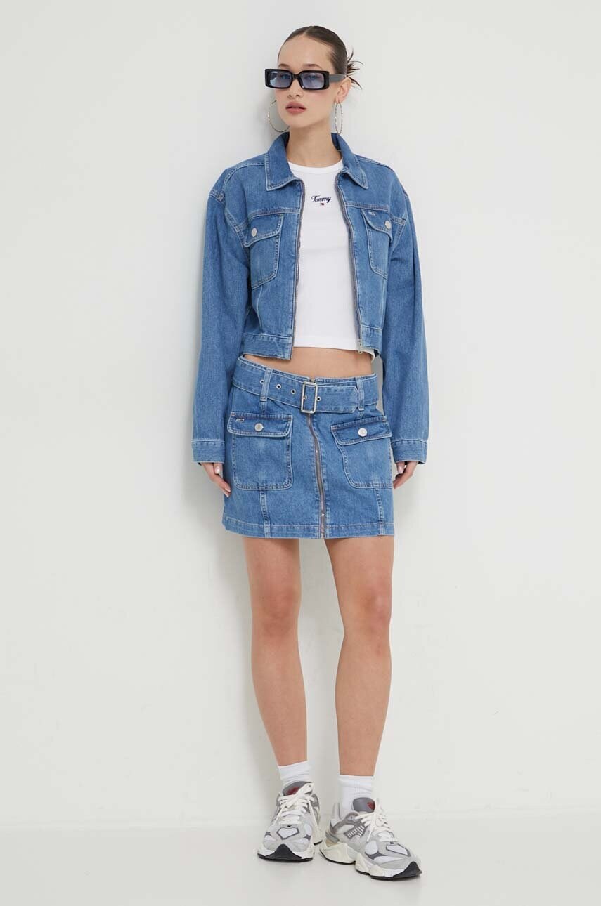 Джинсова куртка Tommy Jeans жіноча перехідна