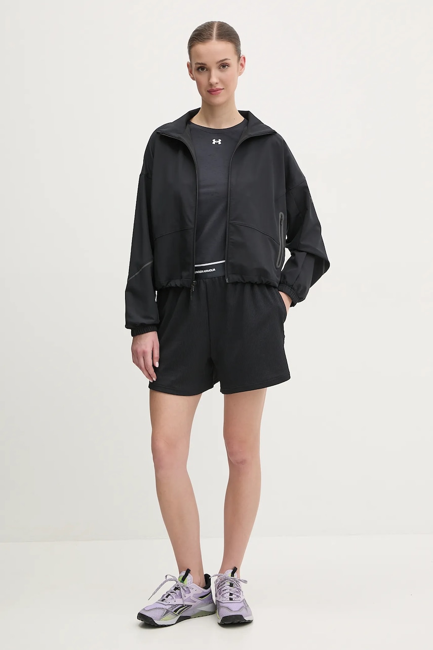 Куртка для тренувань Under Armour Unstoppable колір бежевий перехідна oversize 1374889