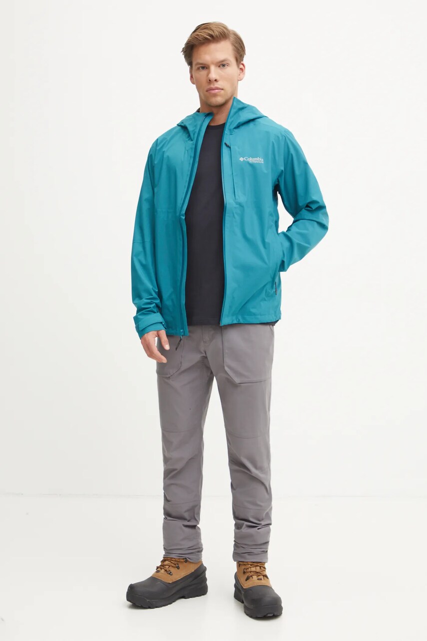 Куртка outdoor Columbia Ampli-Dry II колір зелений 2071061