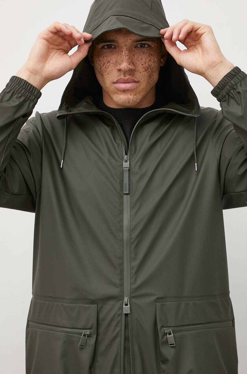Куртка Rains 19850 Jackets колір зелений перехідна