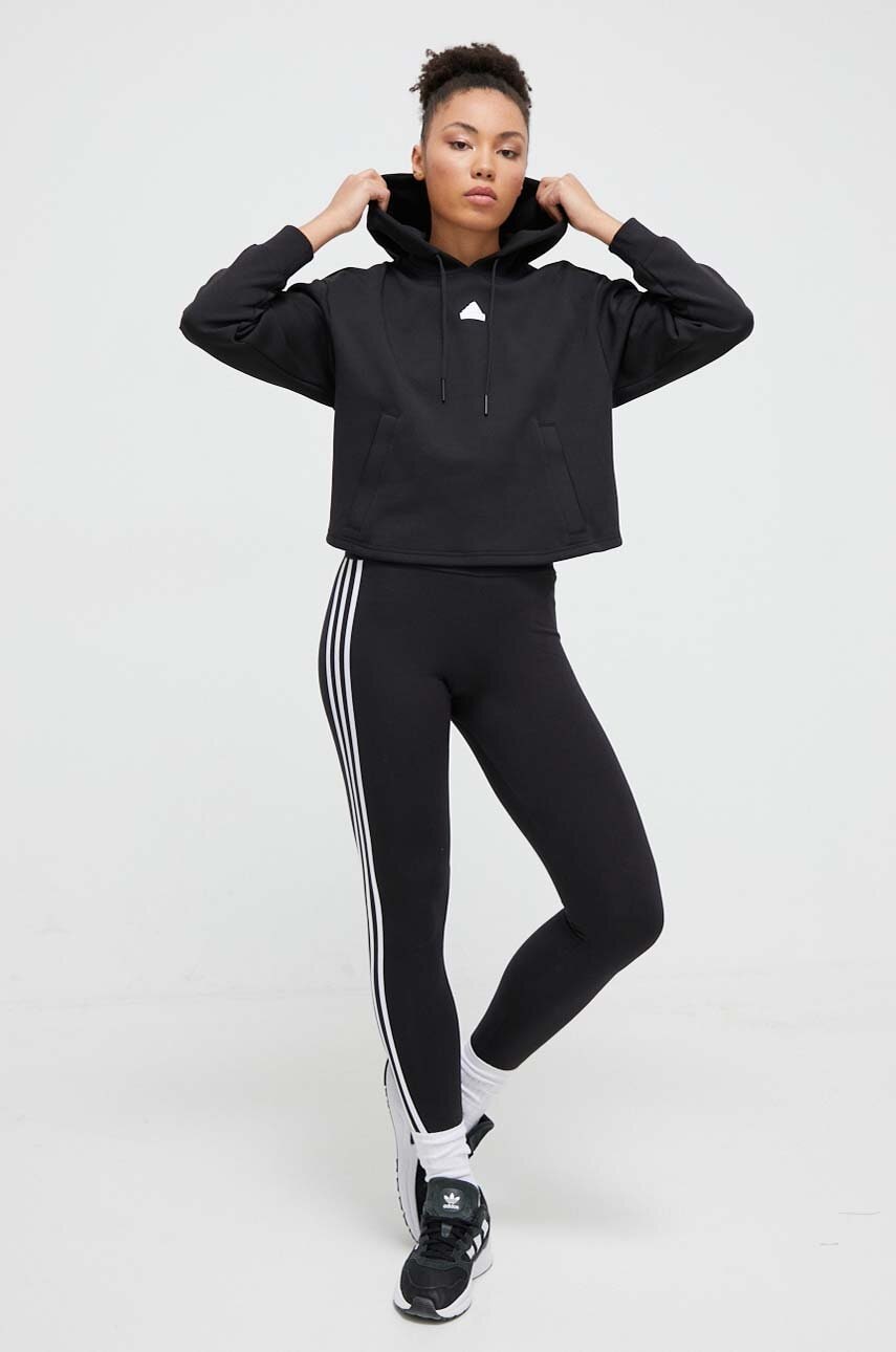 Легінси adidas Originals 3-Stripe Leggings жіночі колір чорний з аплікацією IP2968