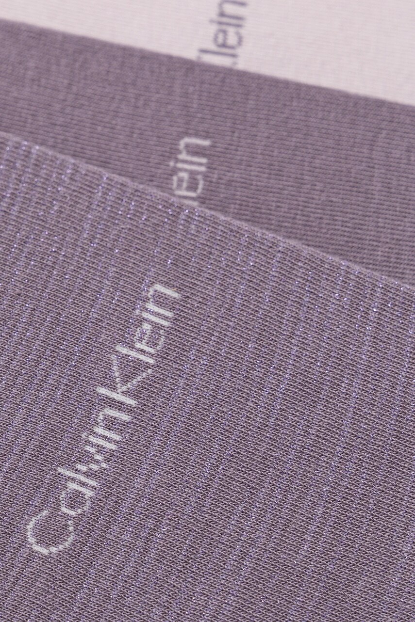 Шкарпетки Calvin Klein 3-pack жіночі колір фіолетовий 701229443