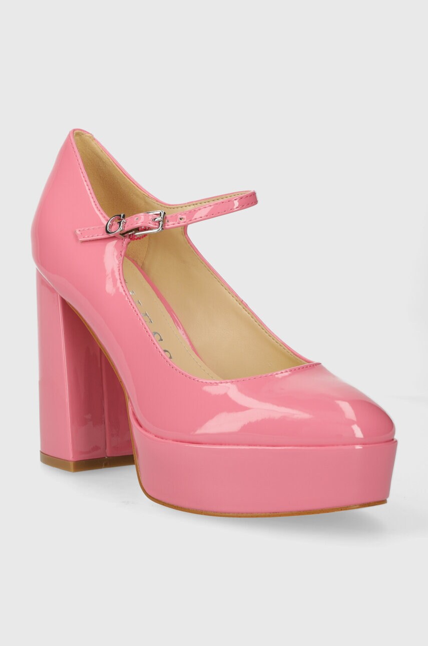 Туфлі Guess PREMO колір рожевий каблук блок FLPPRE PAT08