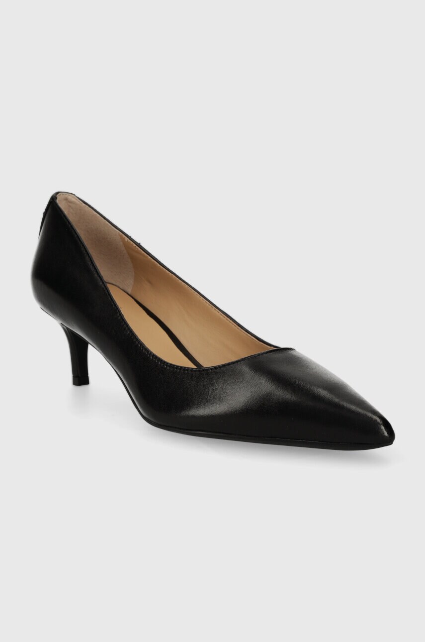 Шкіряні туфлі Lauren Ralph Lauren Adrienne колір чорний 802940572001