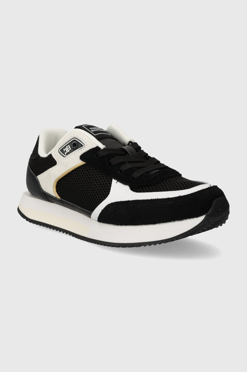 Кросівки Tommy Hilfiger ESSENTIAL ELEVATED RUNNER колір чорний FW0FW07700