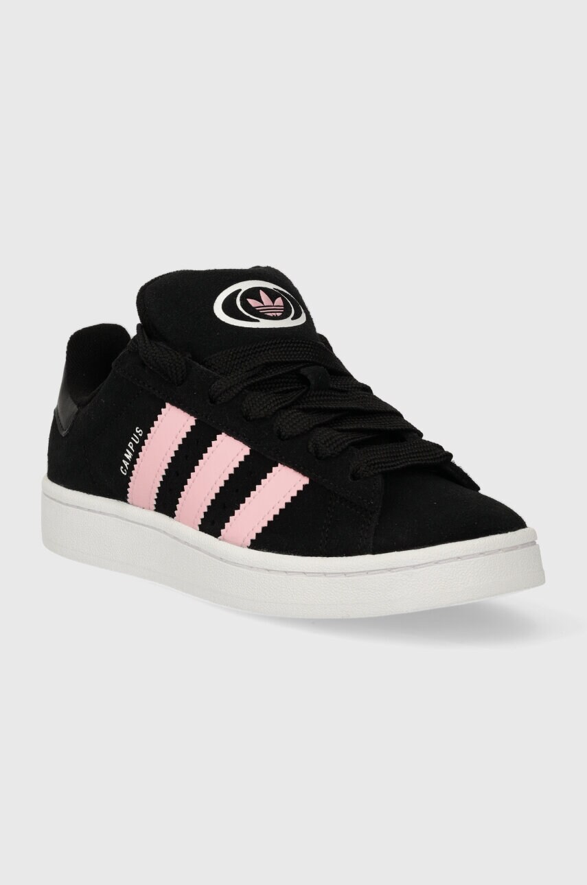 Замшеві кросівки adidas Originals Campus 00s колір чорний ID3171