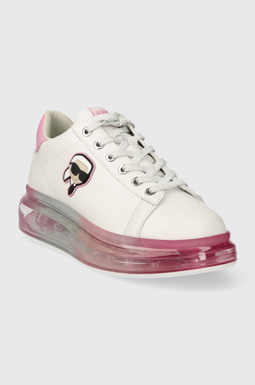 Шкіряні кросівки Karl Lagerfeld KAPRI KUSHION колір білий KL62630N