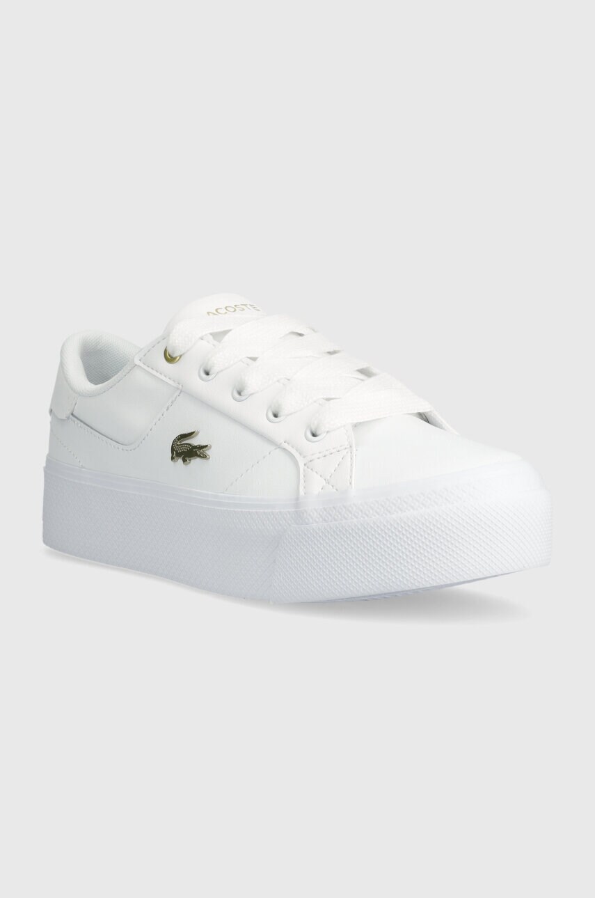 Кросівки Lacoste Ziane Platform Logo Leather колір білий 47CFA0005