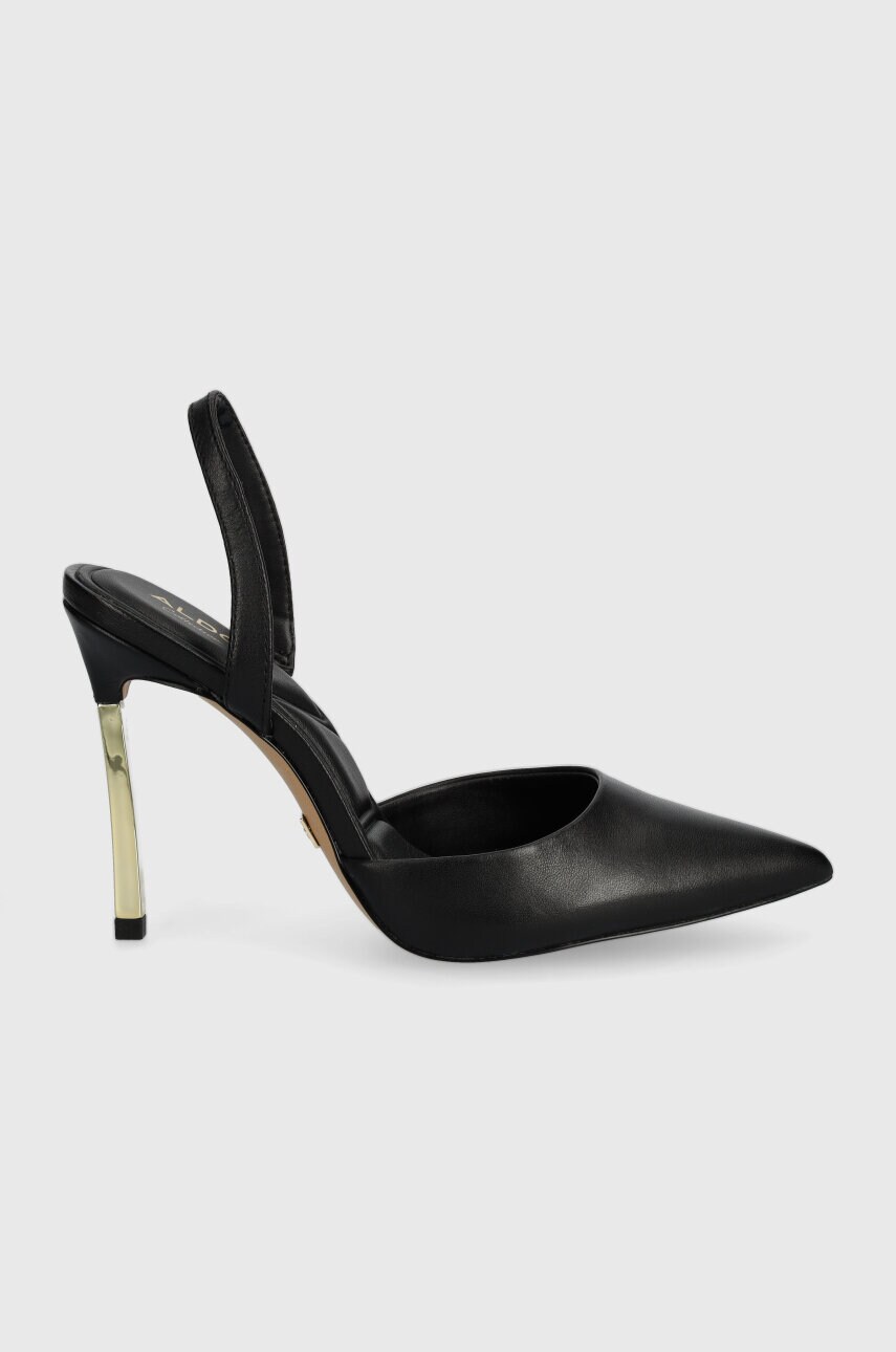 Шкіряні туфлі Aldo Shimmy колір чорний 13743840.Shimmy