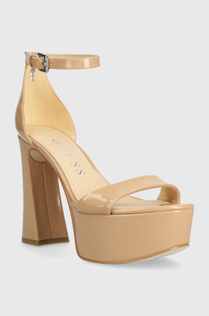 Сандалі Guess IDAS колір бежевий FLJIDS PAT03