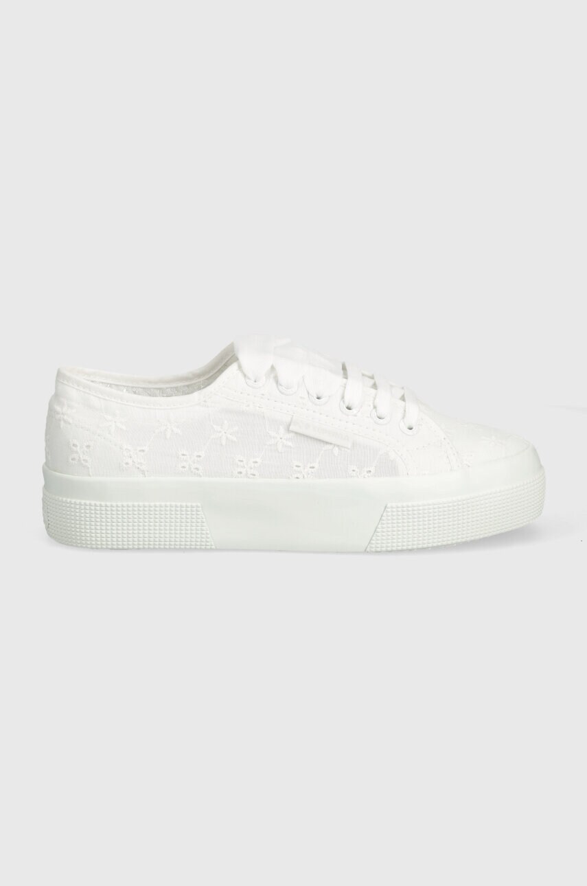 Кеди Superga 2740 FLOWER SANGALLO жіночі колір білий S2148KW