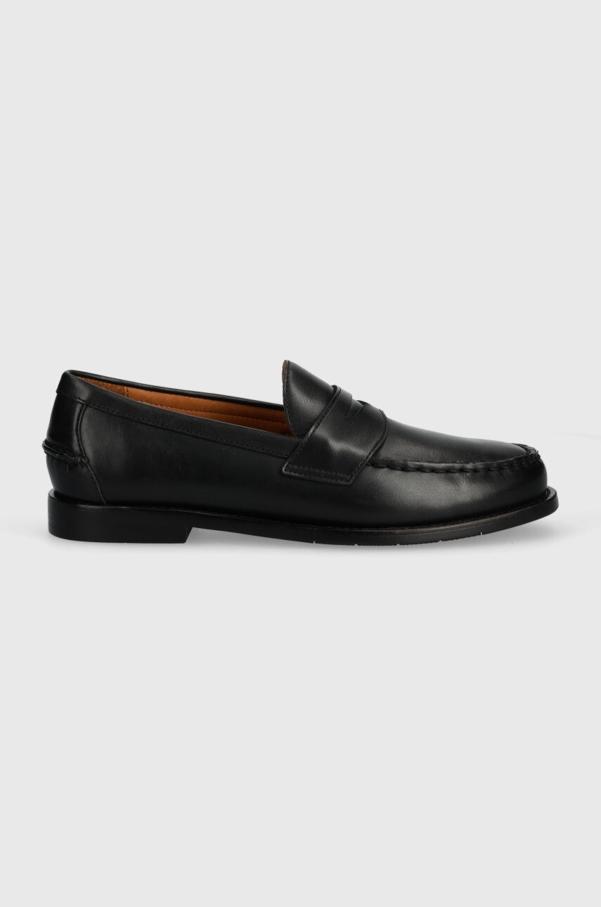 Шкіряні мокасини Polo Ralph Lauren Alston Penny чоловічі колір чорний 803932221002