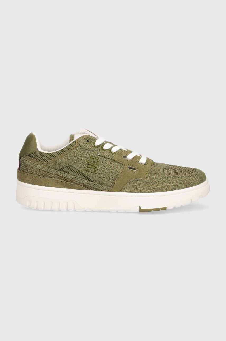 Кросівки Tommy Hilfiger TH BASKET STREET SUMMER колір зелений FM0FM05074
