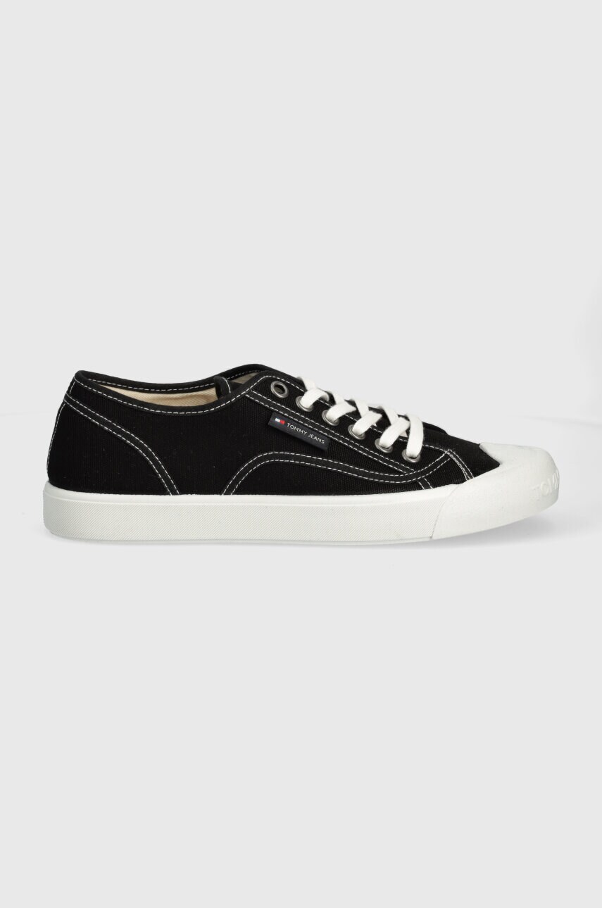 Кеди Tommy Jeans TJM FLEXIBLE OUTSOLE LACE UP чоловічі колір чорний EM0EM01425