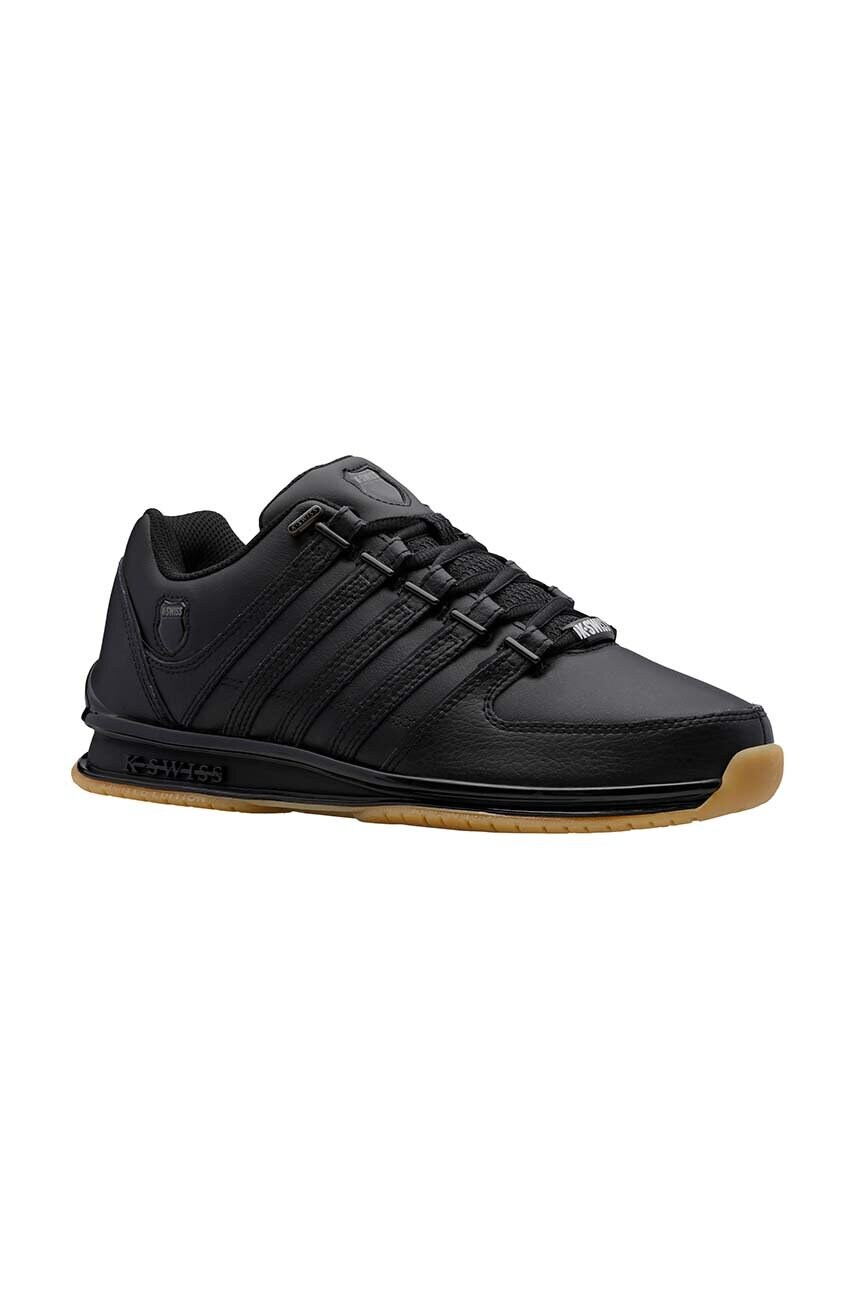 Шкіряні кросівки K-Swiss RINZLER колір чорний 01235.050.M