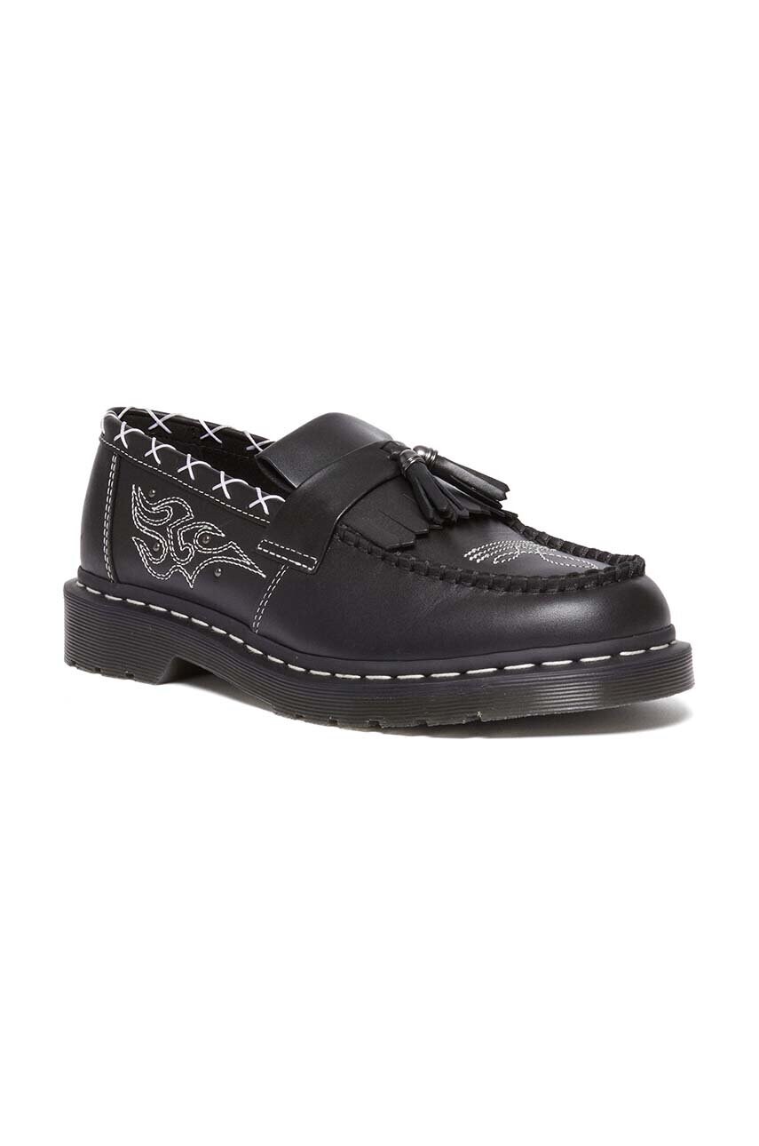 Шкіряні мокасини Dr. Martens Adrian Gothic Americana колір чорний DM31626001