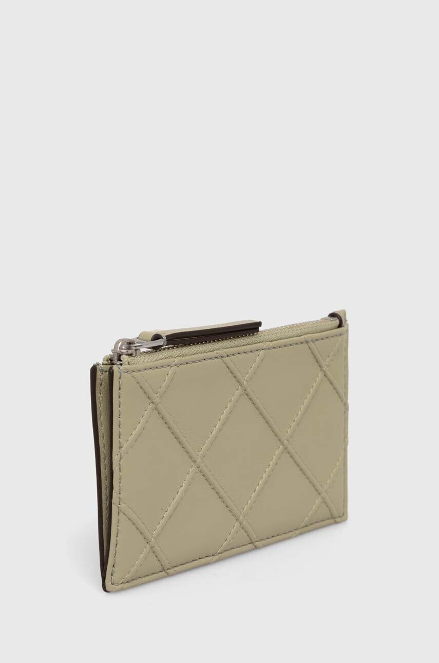 Шкіряний гаманець Tory Burch жіночий колір зелений