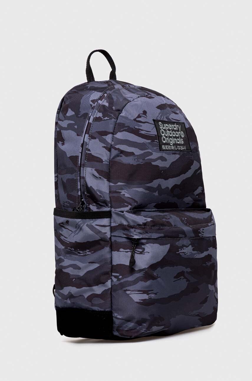 Рюкзак Superdry жіночий колір сірий великий візерунок