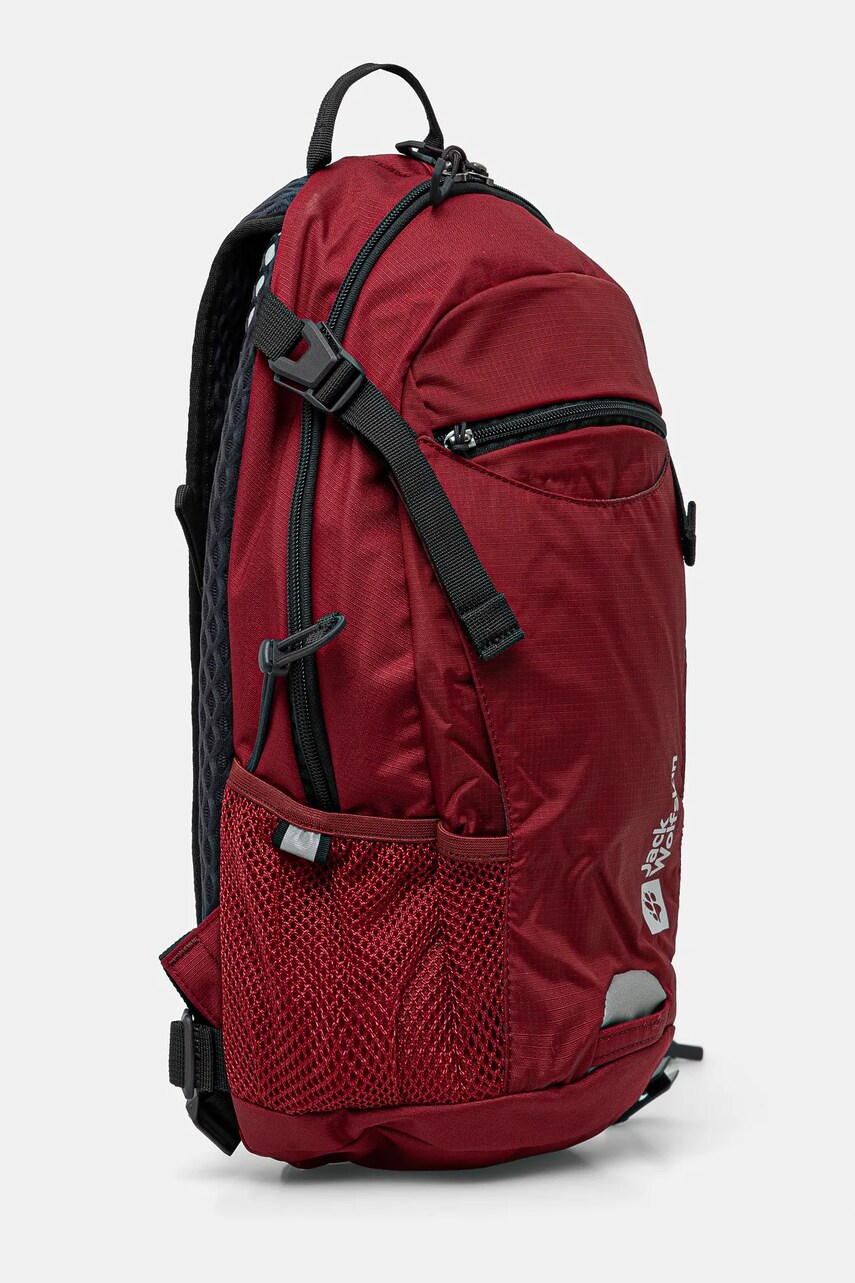 Рюкзак Jack Wolfskin Velocity 12 колір бордовий великий з принтом 2010303