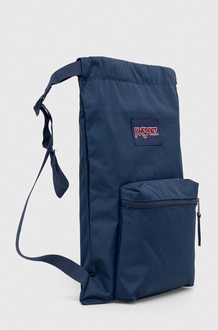 Мішечок Jansport колір синій з аплікацією