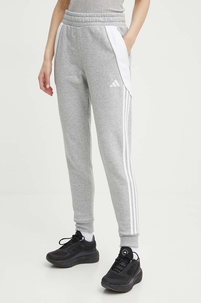 Спортивні штани adidas Performance TIRO колір сірий візерунок IS1011