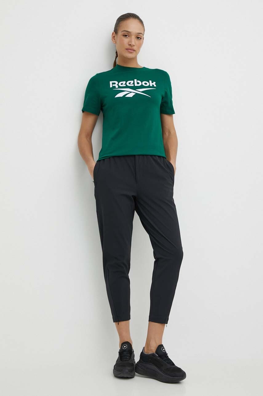 Штани для тренувань Reebok Active Collective колір чорний однотонні 100075381