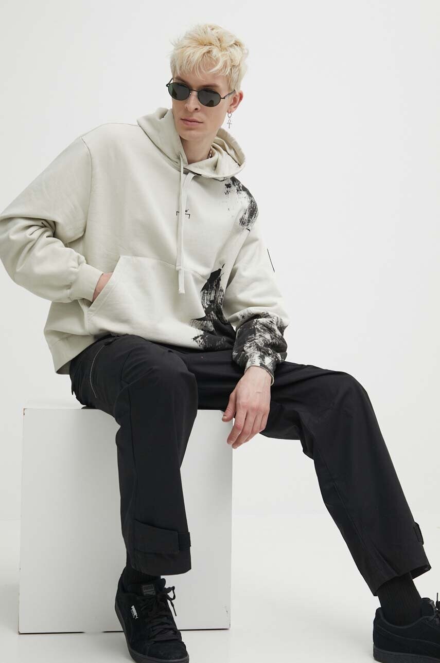 Бавовняні штани A-COLD-WALL* Static Zip Pant колір чорний фасон cargo ACWMB278C
