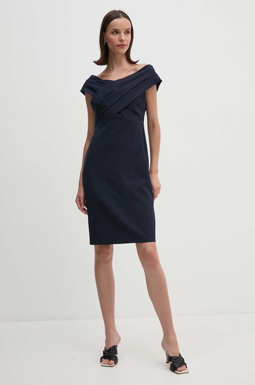 Сукня Lauren Ralph Lauren колір синій mini облягаюча