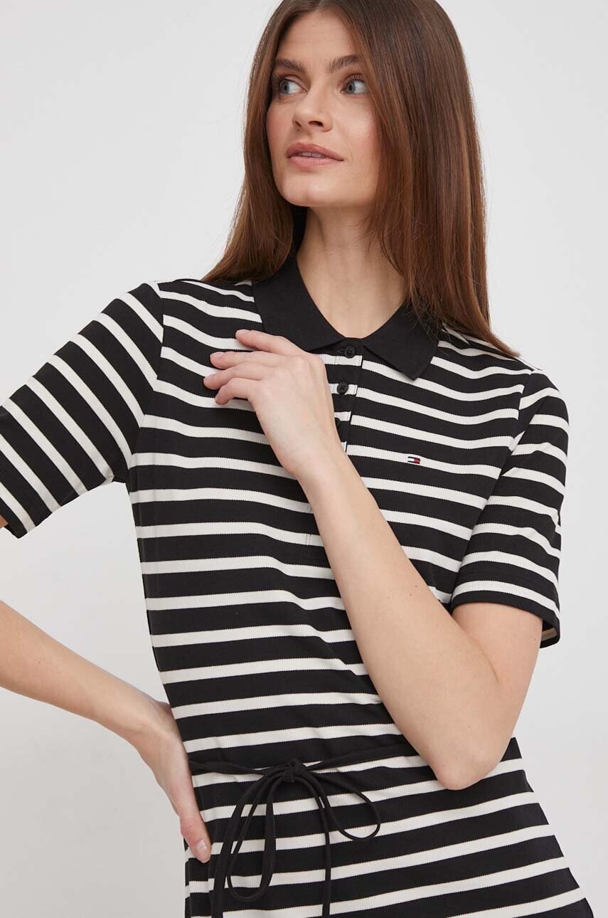 Сукня Tommy Hilfiger колір чорний maxi розкльошена