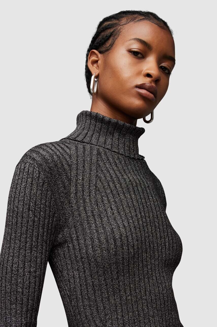 Сукня AllSaints Juliette колір срібний mini облягаюча