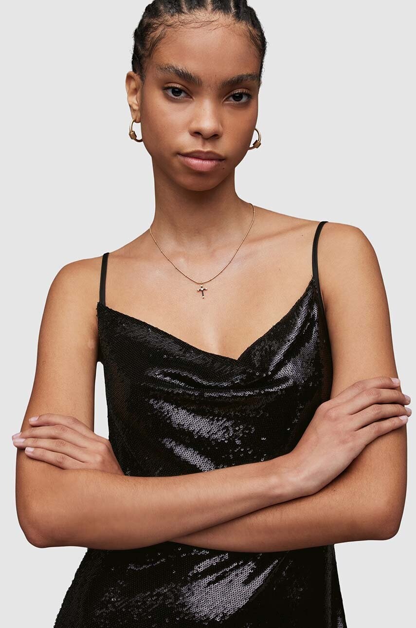 Сукня AllSaints Haddi колір чорний mini облягаюча