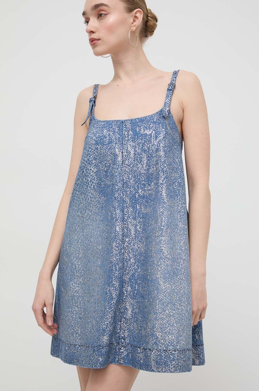 Джинсова сукня Versace Jeans Couture mini oversize