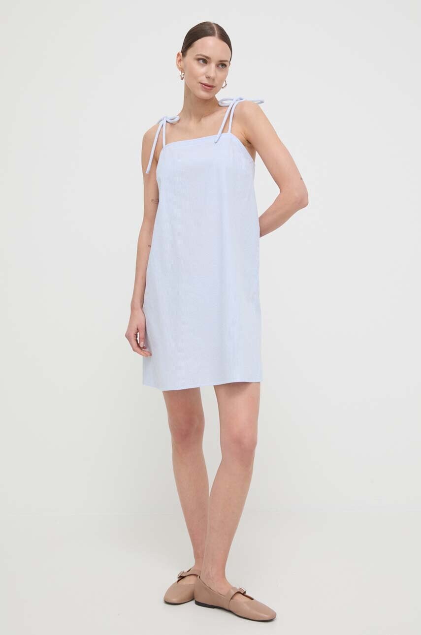 Бавовняна сукня Max Mara Leisure mini розкльошена