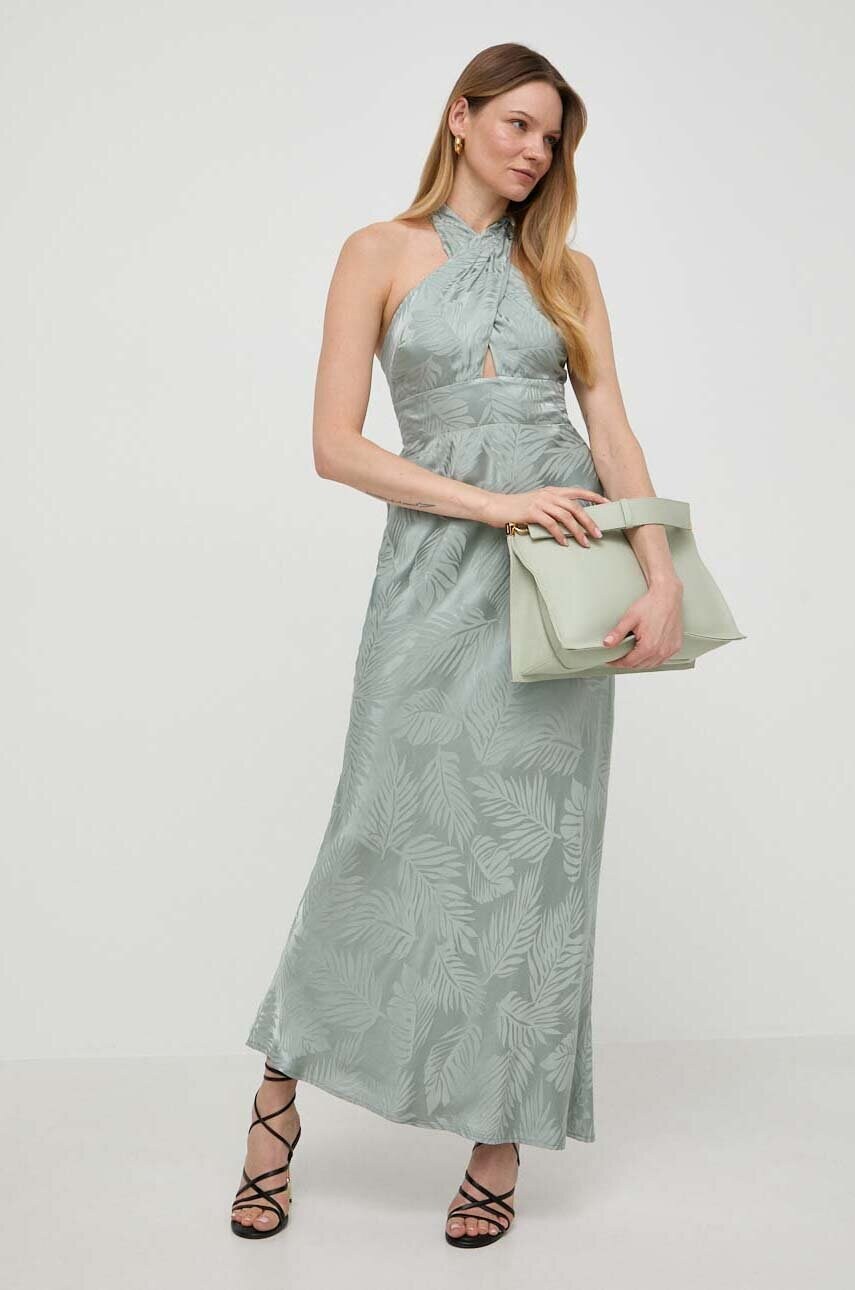 Сукня Guess колір зелений maxi пряма