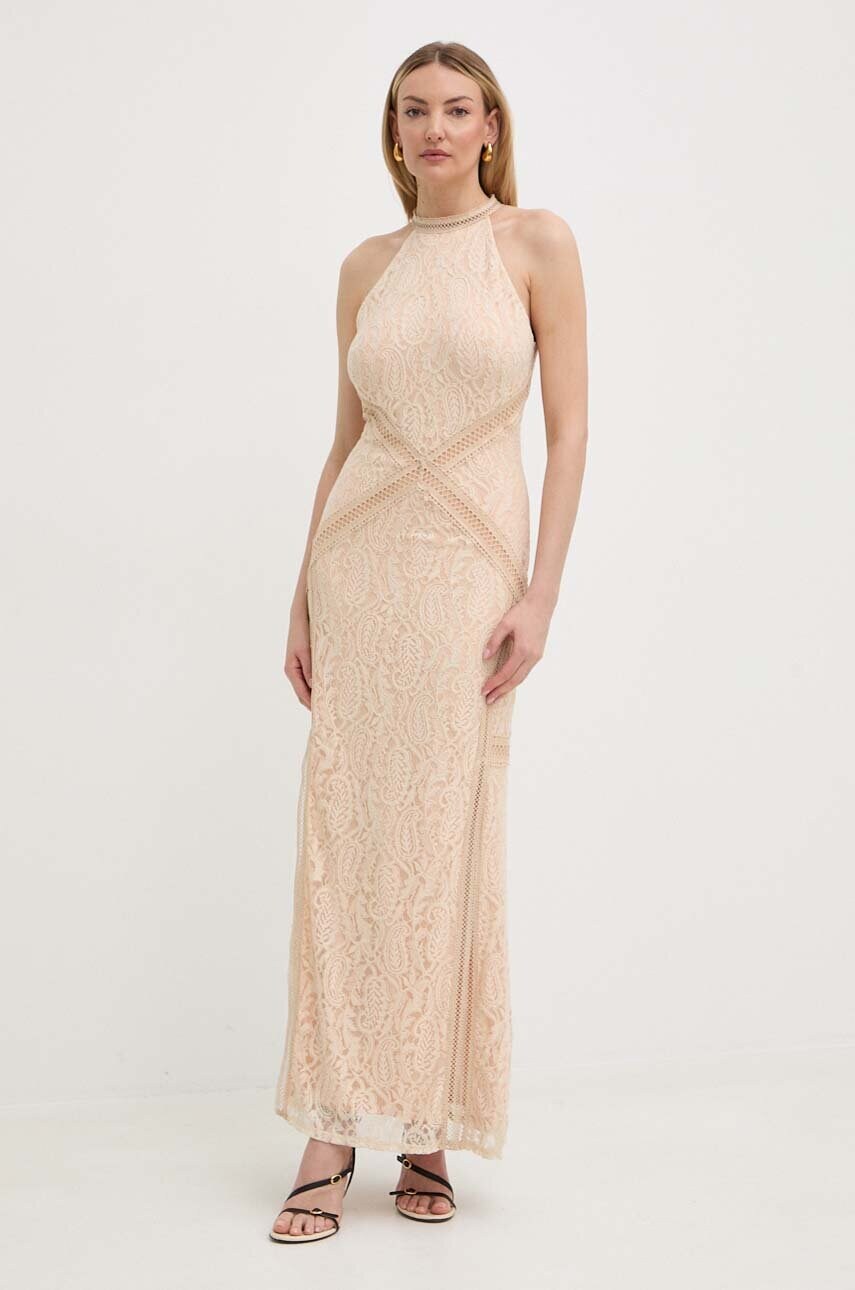 Сукня Guess LIZA колір помаранчевий maxi облягаюча W4GK20 KC760