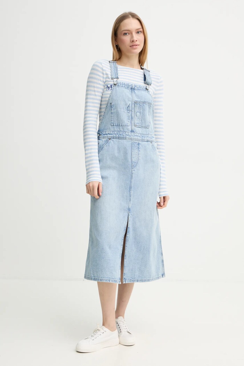 Джинсова сукня G-Star Raw midi пряма