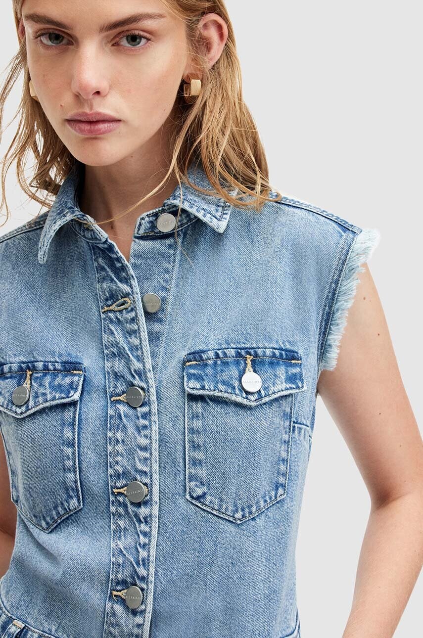 Джинсова сукня AllSaints BLAIR DENIM DRESS maxi пряма W183DA