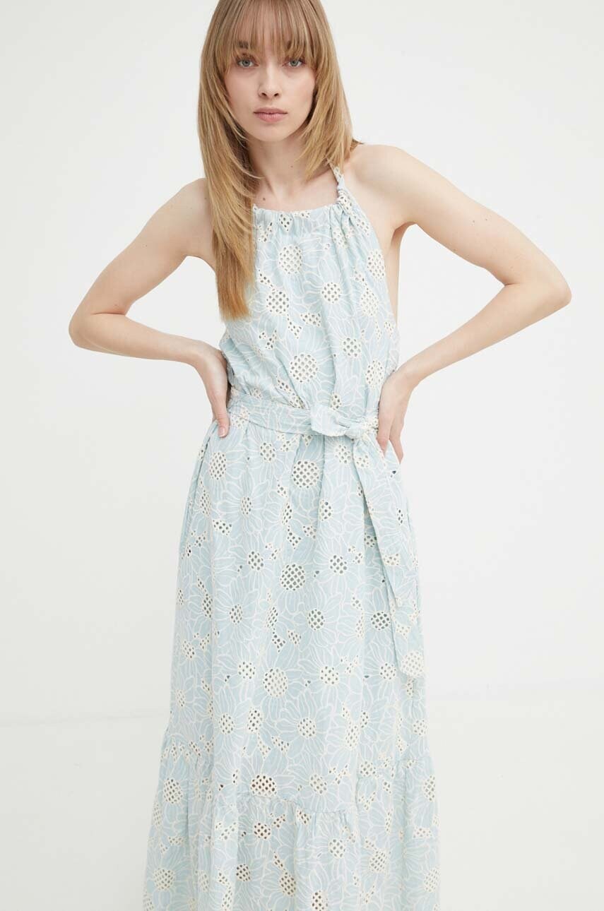 Бавовняна сукня Bruuns Bazaar WoodbineBBKaia dress maxi розкльошена BBW3949